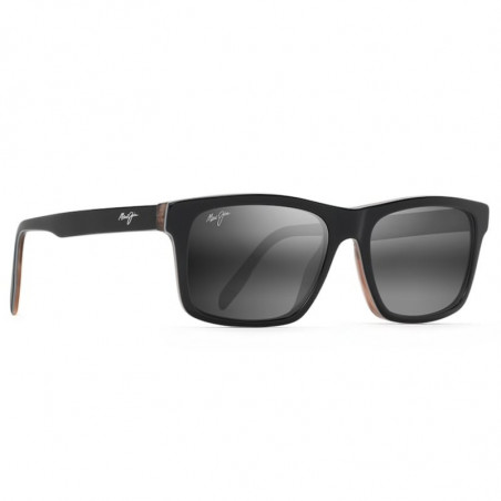 Maui Jim Waipio Valley Noir / Gris / Brun corne Maui Jim Waipio Valley Noir / Gris / Brun corne