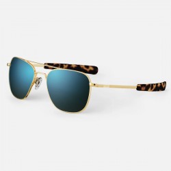 Randolph Aviator Gold Bayonet Cobalt Polarisé
