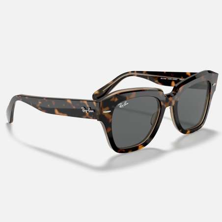 Ray Ban State Street Havana on Transparent Brown