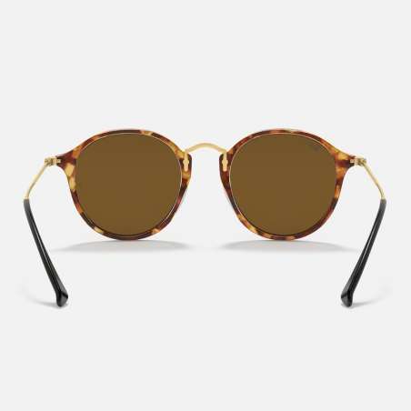 Ray Ban Round Spotted Brown Havana