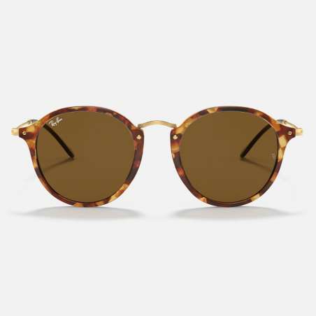 Ray Ban Round Spotted Brown Havana