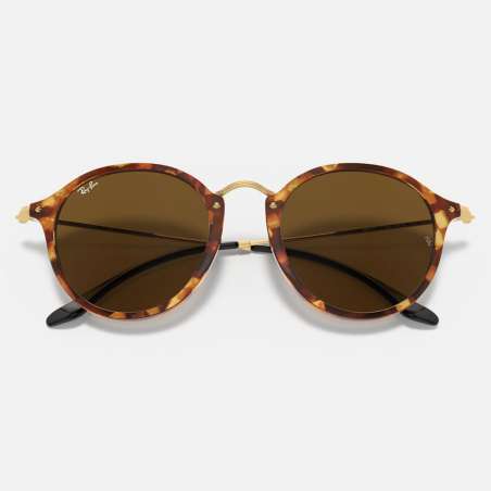 Ray Ban Round Spotted Brown Havana Ray Ban Round Spotted Brown Havana