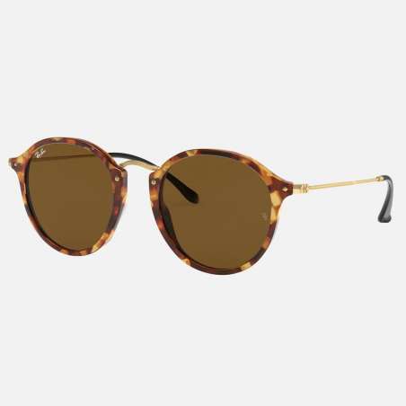 Ray Ban Round Spotted Brown Havana