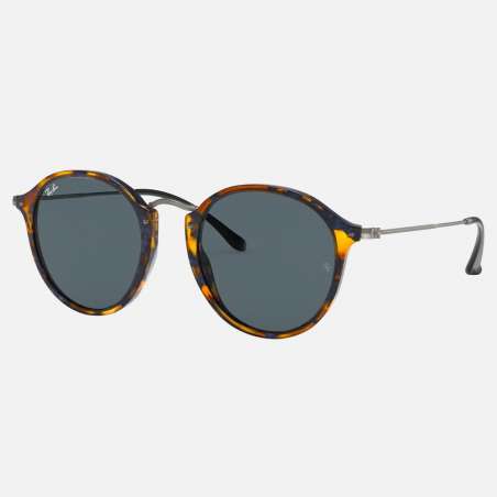 Ray Ban Round Fleck Havane Gun