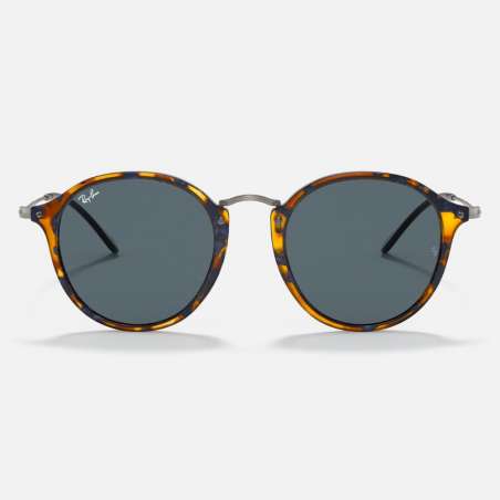Ray Ban Round Fleck Havane Gun Ray Ban Round Fleck Havane Gun