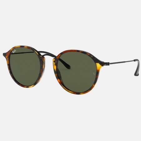 Ray Ban Round Fleck Spotted Black Havana Ray Ban Round Fleck Spotted Black Havana