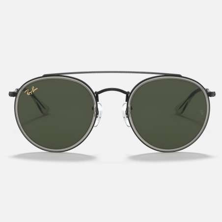 Ray Ban Round Double Bridge Black