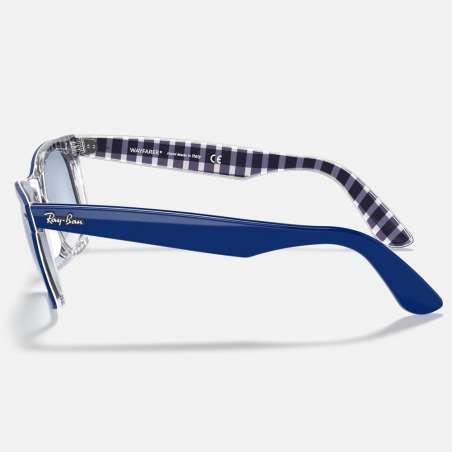 Original Wayfarer Color Mix Blue on Vichy Blue/White Original Wayfarer Color Mix Blue on Vichy Blue/White