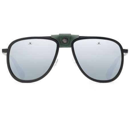 Vuarnet Square XL 2112 Noir - Vert / Pure Grey Silver Flash Vuarnet Square XL 2112 Noir - Vert / Pure Grey Silver Flash