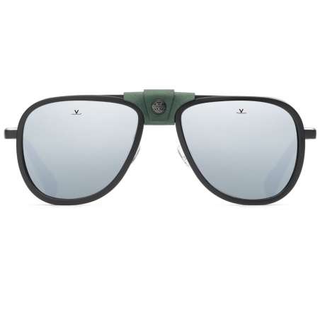 Vuarnet Glacier 2111 Noir - Vert / Pure Grey Silver Flash Vuarnet Glacier 2111 Noir - Vert / Pure Grey Silver Flash