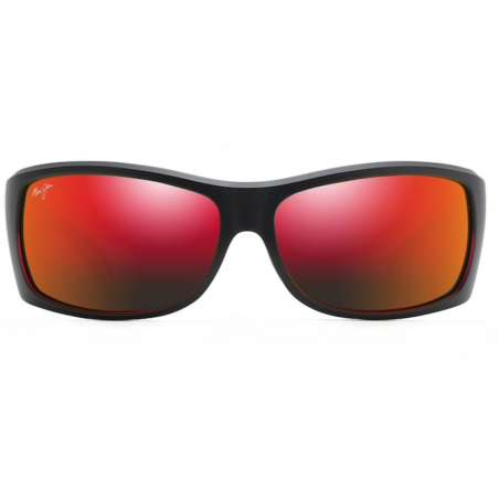 Maui Jim Equator Noir avec intérieur rouge