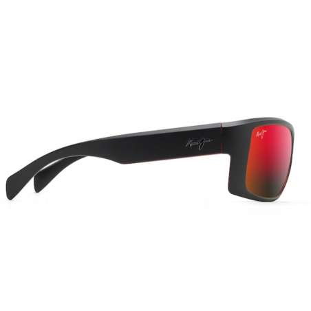 Maui Jim Equator Noir avec intérieur rouge