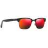 Maui Jim Kawika Brillant noir avec étain antique Maui Jim Kawika Brillant noir avec étain antique