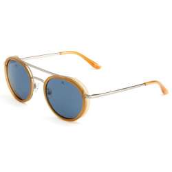 Vuarnet Edge Round Amber Dark Gun - Blue Polar