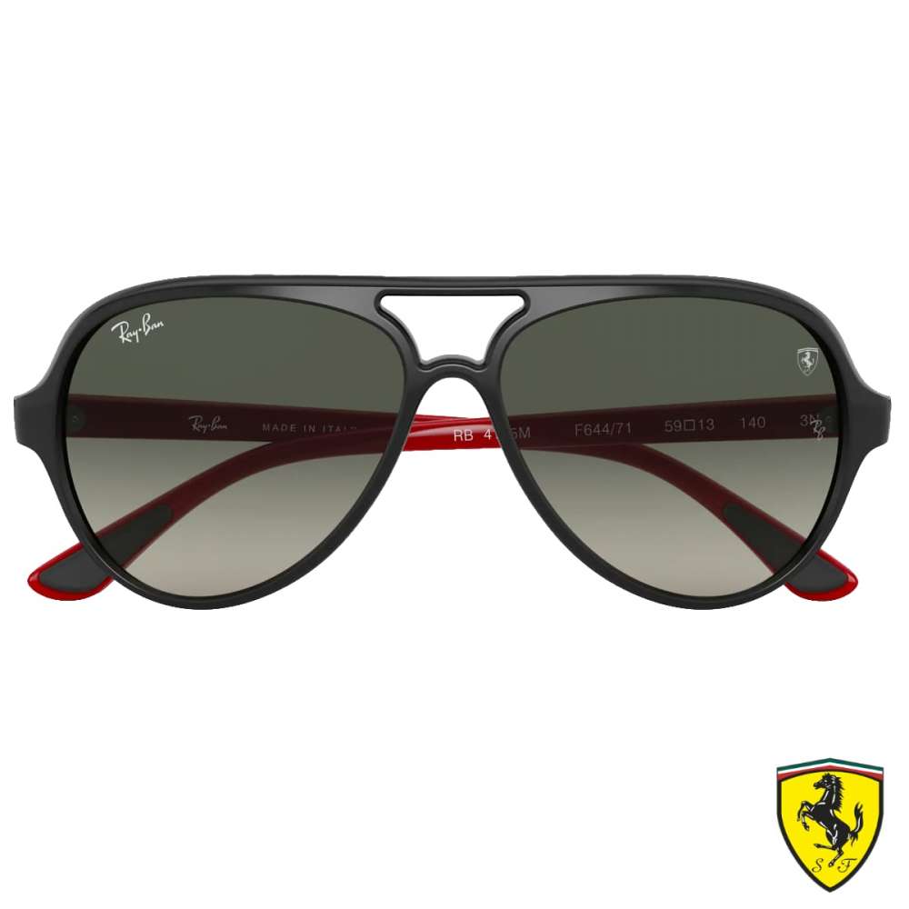 Lunettes de soleil Ray Ban Cats 5000 Black Scuderia Ferrari Lunettes de soleil Funoptic