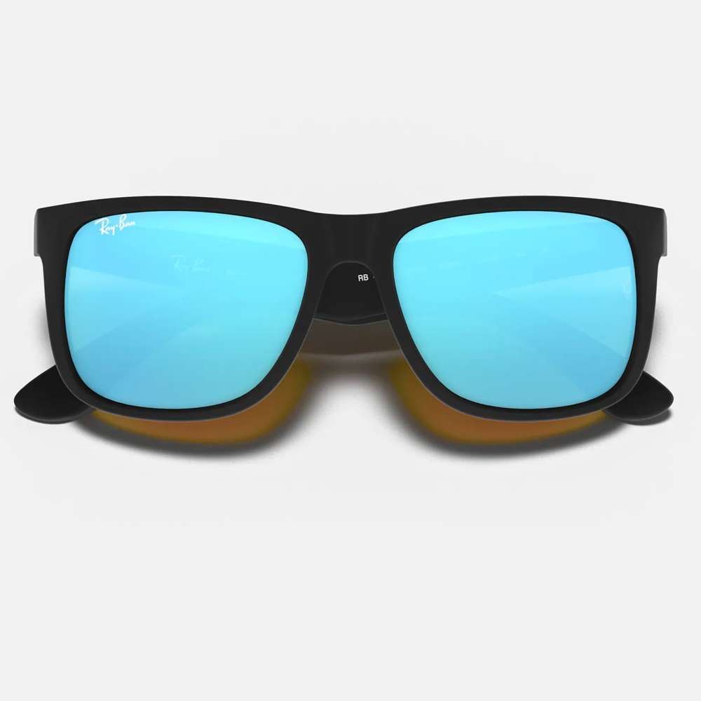 Ray Ban Justin Rubber Black - Blue