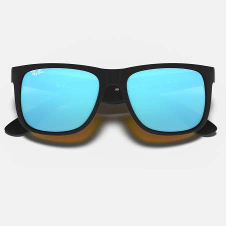 Ray Ban Justin Rubber Black - Blue