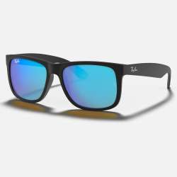Ray Ban Justin Rubber Black - Blue
