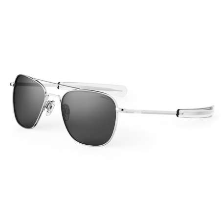 Aviator Bright Chrome Bayonet Gris Polarisé