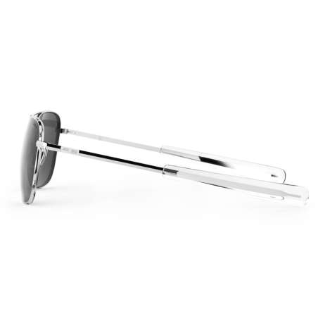 Aviator Bright Chrome Bayonet Gris Polarisé