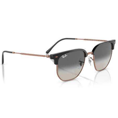 Ray ban New Clubmaster Gris foncé sur or rose