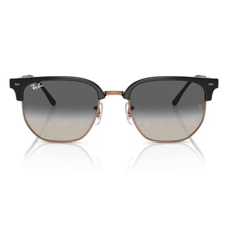 Ray ban New Clubmaster Gris foncé sur or rose