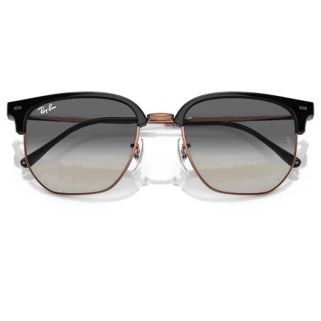 Ray ban New Clubmaster Gris foncé sur or rose