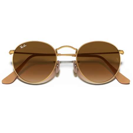 Ray Ban Round Metal Gold - Gradient Brown