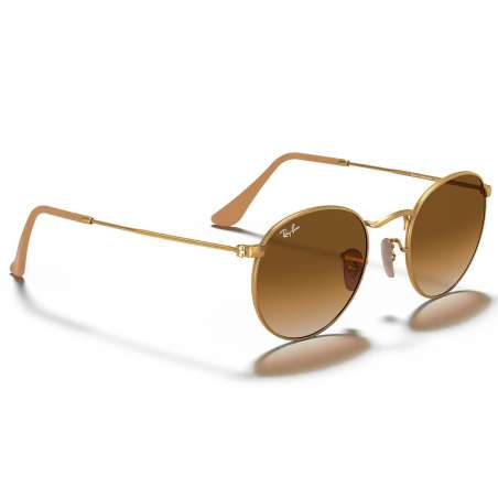 Ray Ban Round Metal Gold - Gradient Brown