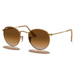 Ray Ban Round Metal Gold - Gradient Brown