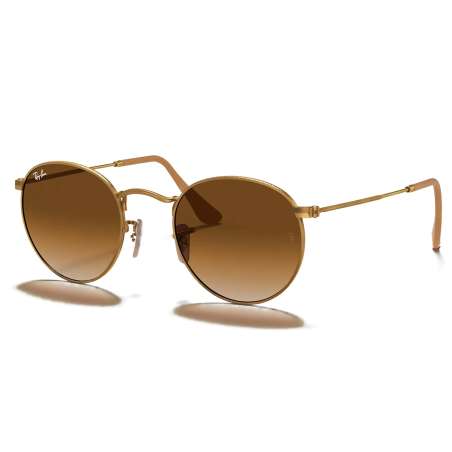 Ray Ban Round Metal Gold - Gradient Brown