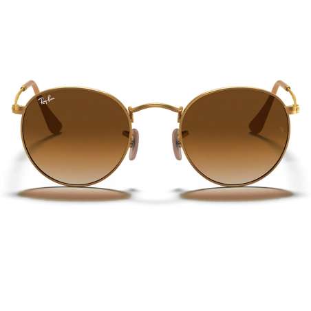 Ray Ban Round Metal Gold - Gradient Brown