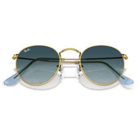 Ray Ban Round Metal Gold - Blue Gradient Grey