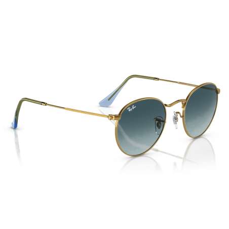 Ray Ban Round Metal Gold - Blue Gradient Grey