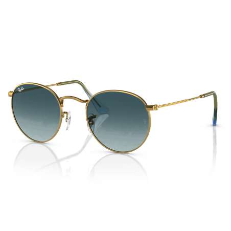 Ray Ban Round Metal Gold - Blue Gradient Grey