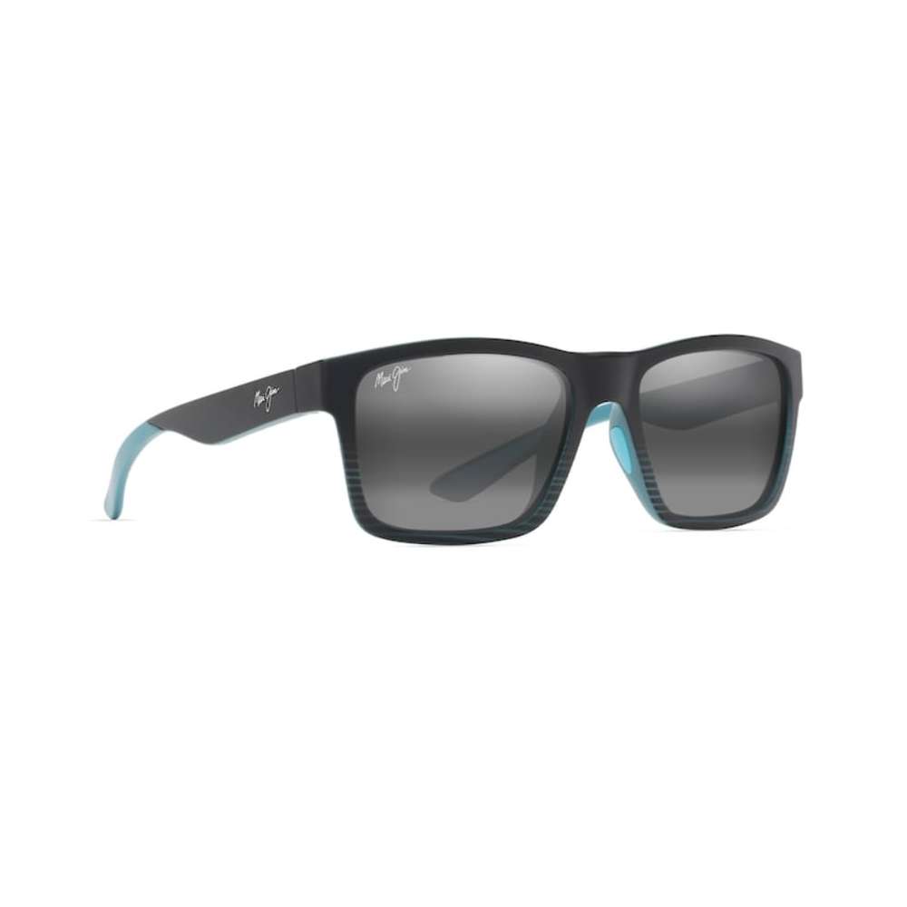 Maui Jim The Flats Black / Teal Stripes & Tips