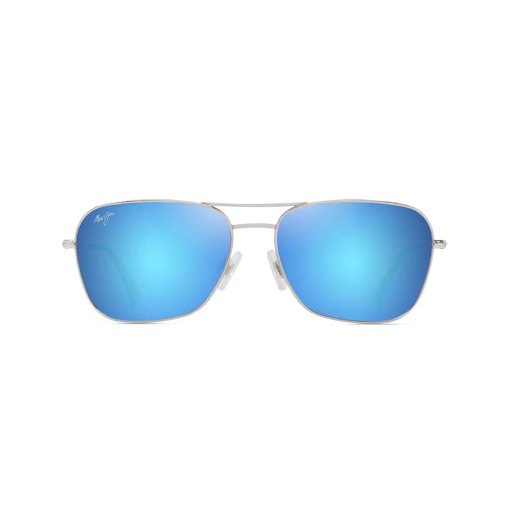 Maui Jim Hau'oli Shiny Silver W/Blue