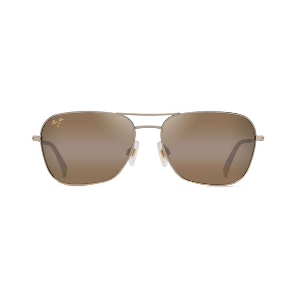 Maui Jim Na'auao Shiny Light Gold W/Red &Brown