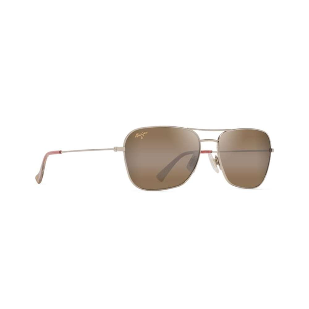 Maui Jim Na'auao Shiny Light Gold W/Red &Brown