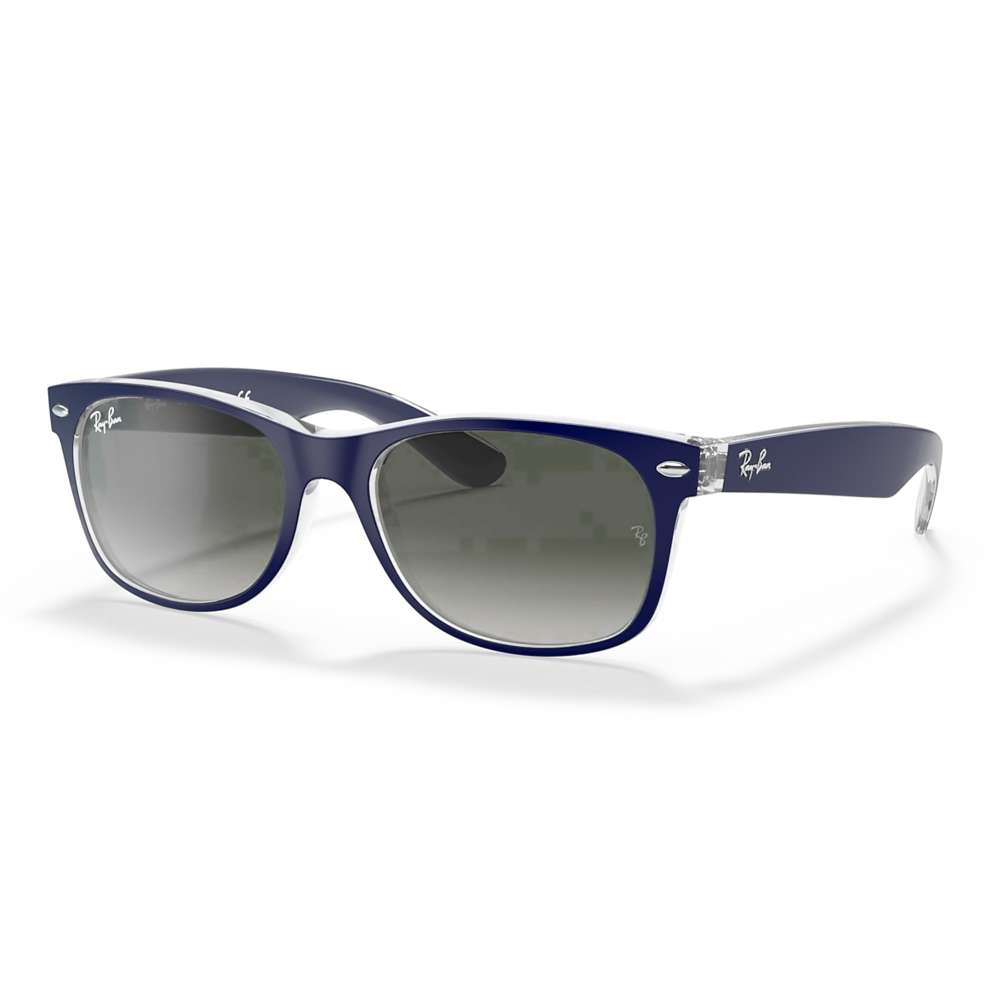 New Wayfarer Top Matte Blue on Transparent
