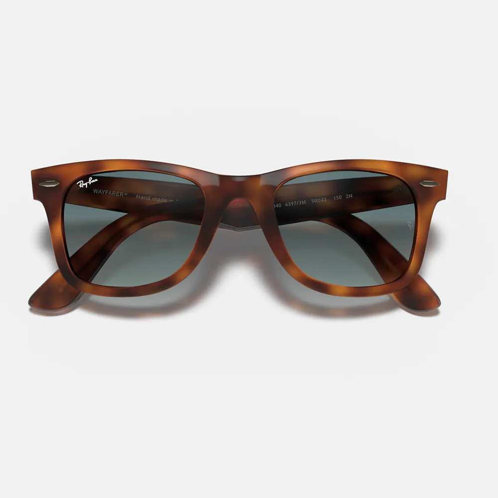 Ray Ban Wayfarer Ease Red Havana - Blue Gradient Grey