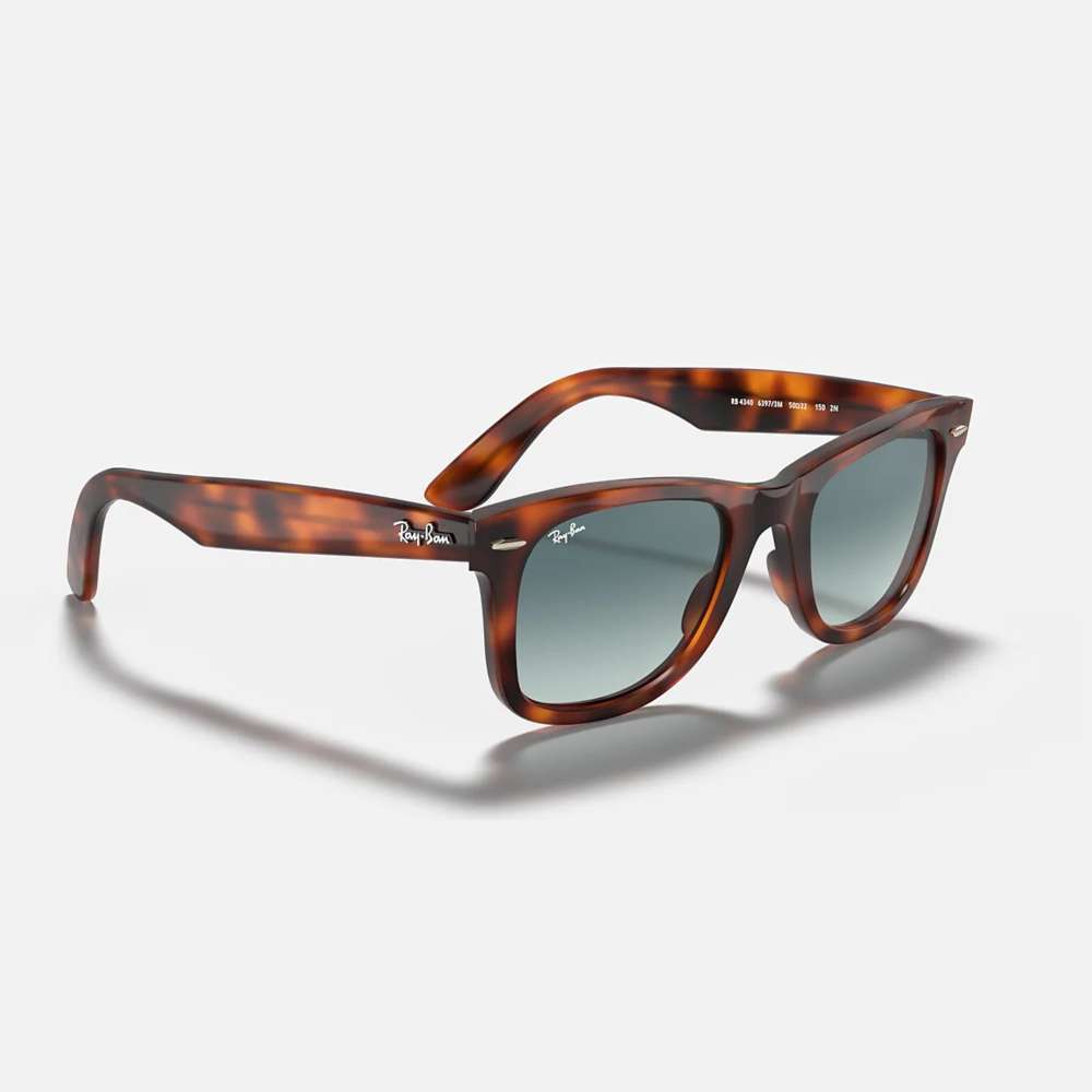 Ray Ban Wayfarer Ease Red Havana - Blue Gradient Grey