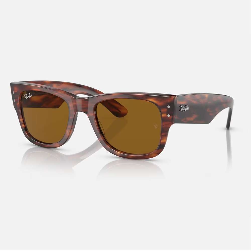 Ray Ban Mega Wayfarer Stripped Havana