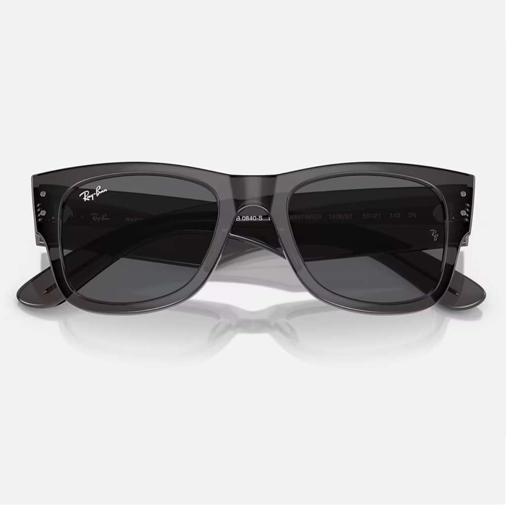 Ray Ban Mega Wayfarer Transparent Black