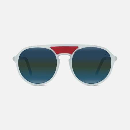 Vuarnet Ice Round Transparent - Rouge / Grey Bluelynx