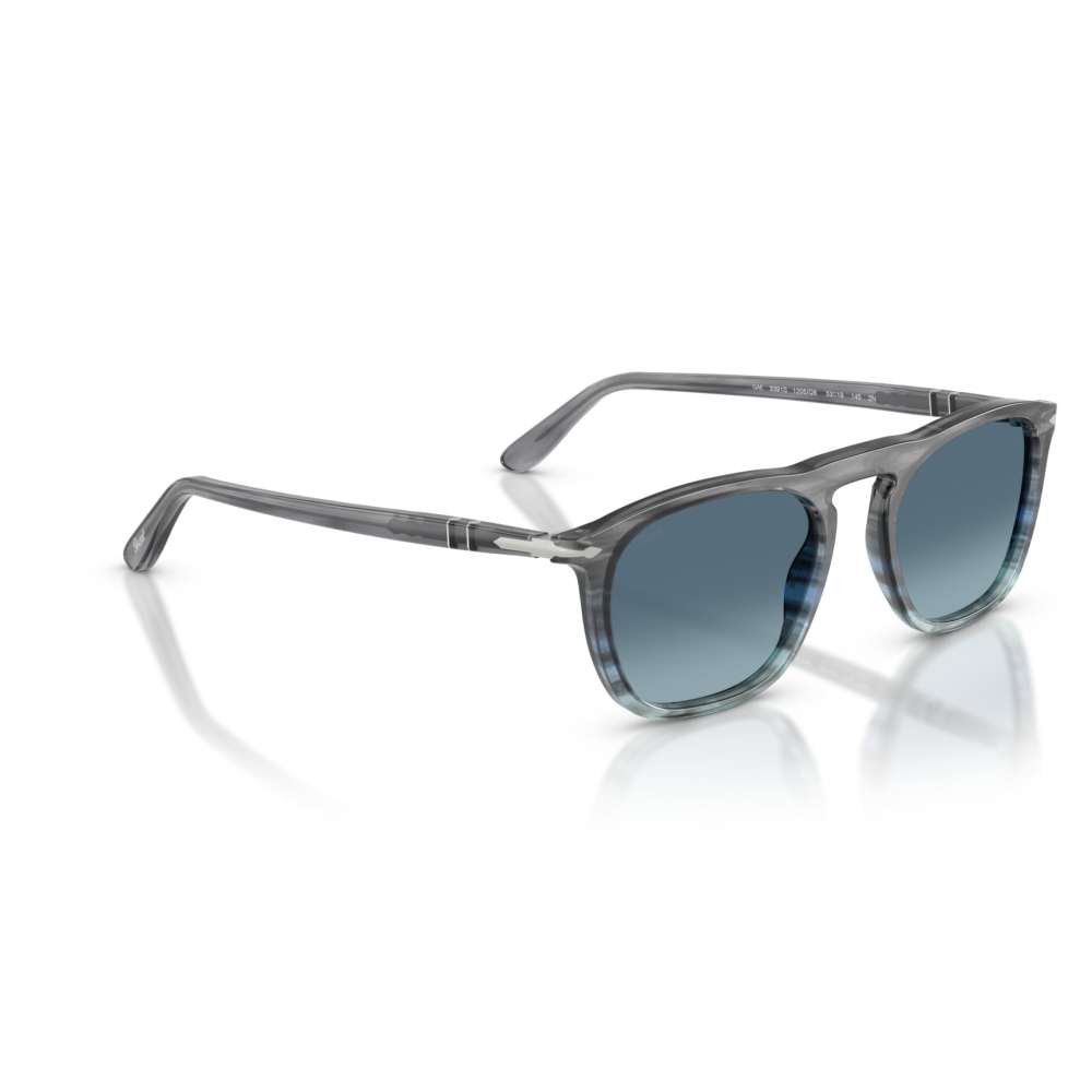 Persol 3391 Gris rayé bleu dégradé