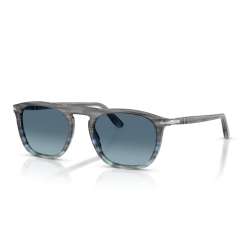 Persol 3391 Gris rayé bleu dégradé