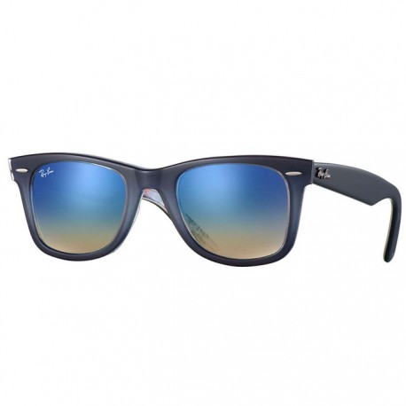 Bleu Wayfarer De Soleil Lunettes Floral Ban Funoptic Gris Ray Original KcJlF1