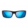 Maui jim Blue Peahi Noir Mat Caoutchouté Maui jim Blue Peahi Noir Mat Caoutchouté