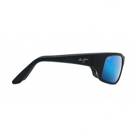 Maui jim Blue Peahi Noir Mat Caoutchouté Maui jim Blue Peahi Noir Mat Caoutchouté